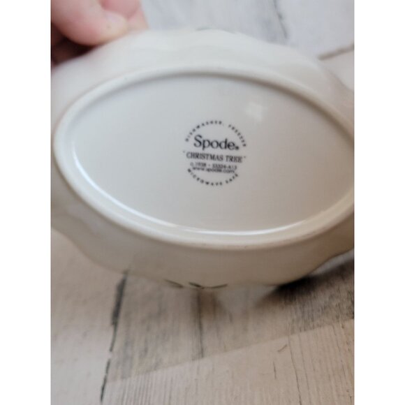 Spode Basket with handle 6" Vintage home‎ decor tree Mistletoe - Picture 6 of 6